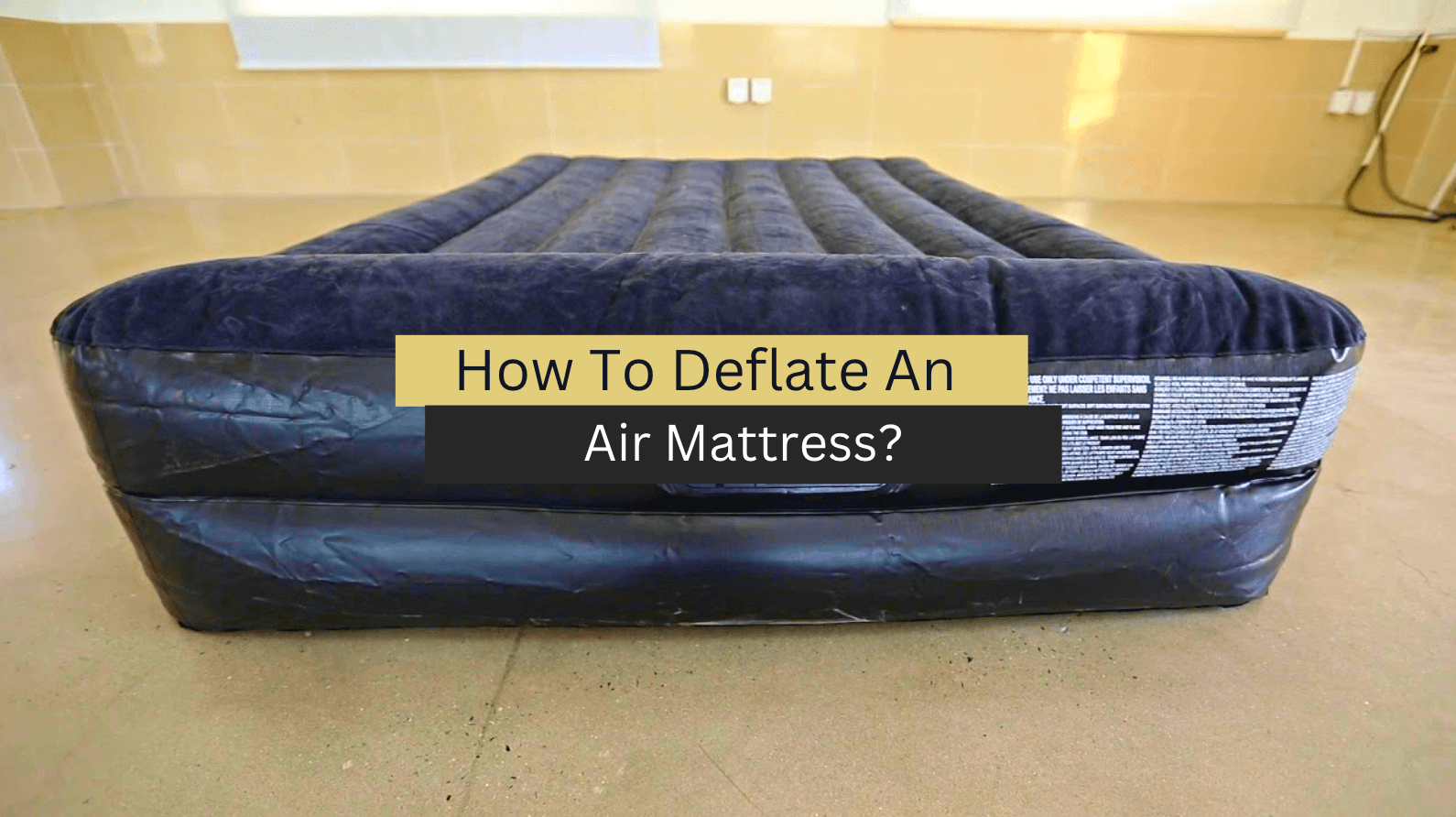 air mattress that does not deflate
