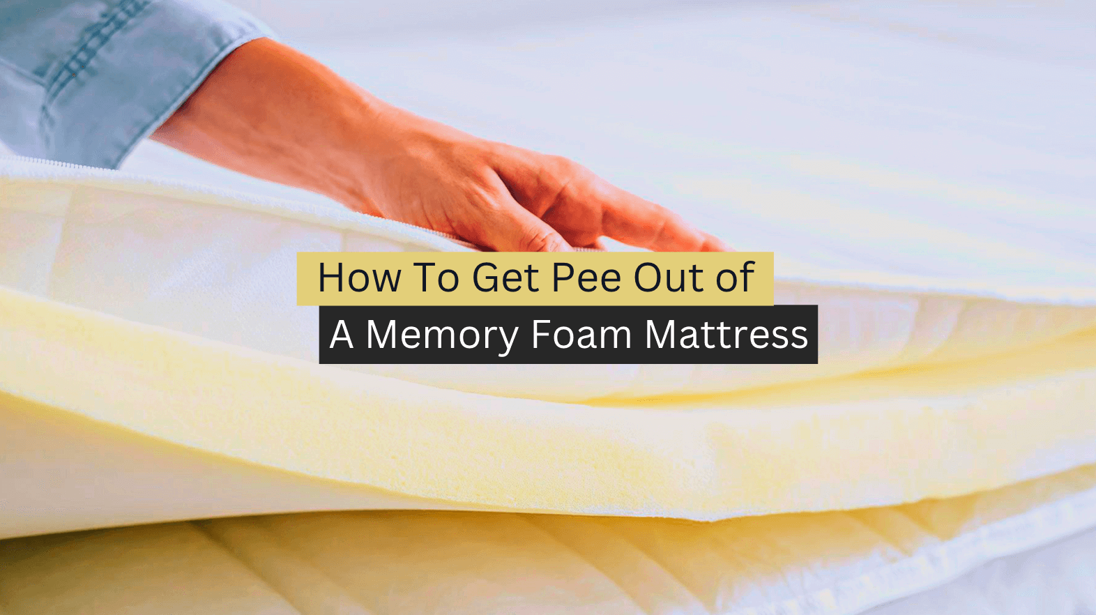 How To Get Pee Out of a Memory Foam Mattress?